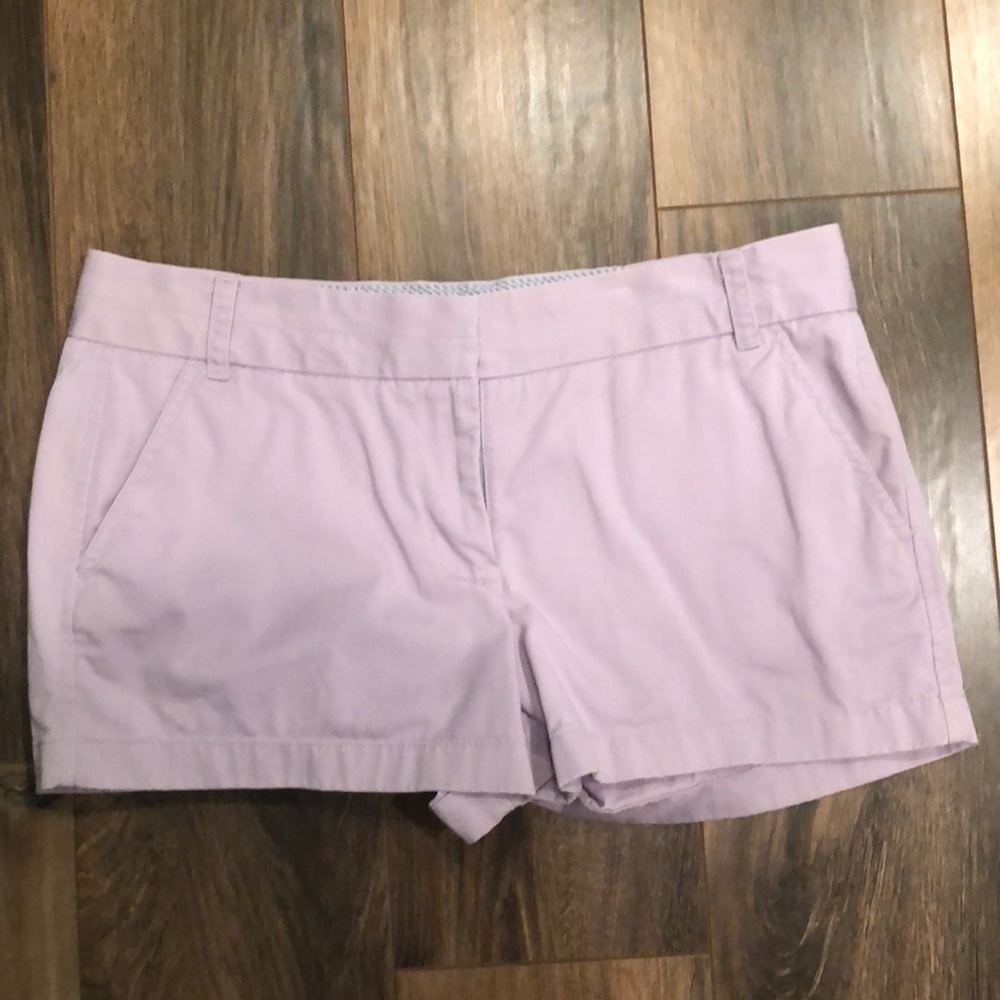 J crew lavender chino shorts